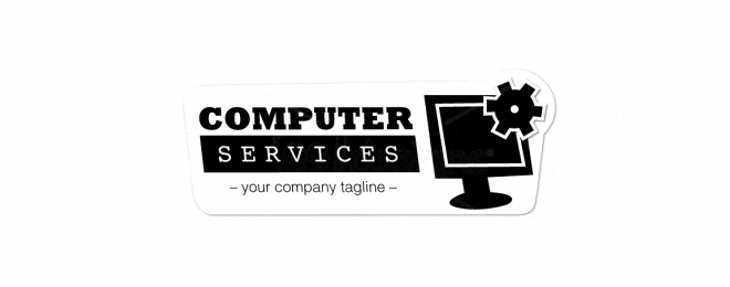 37个电脑与鼠标计算机标识、标志logo设计
