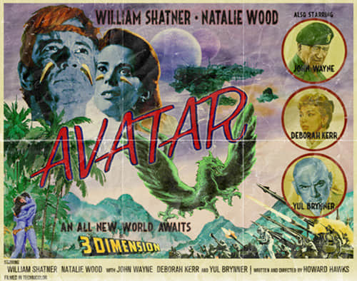 如果热门大电影提前50年上映  畅想复古海报设计
