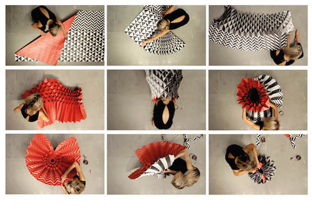 25件风姿摇摆的 “折纸艺术裙装” 服饰欣赏