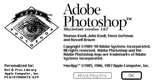 今年Photoshop已经25岁了，你知道吗？PS 1.0版本只有一个工程师！