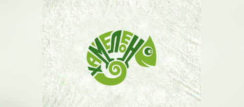 40个变色龙蜥蜴动物logo设计参考