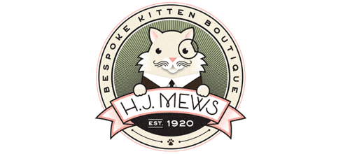 26个神奇猫猫造型logo标志设计方案