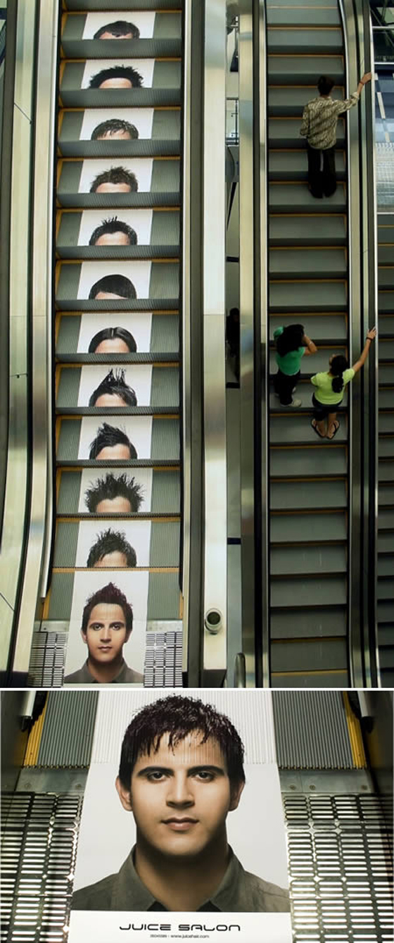 19个创意手扶电梯广告系列