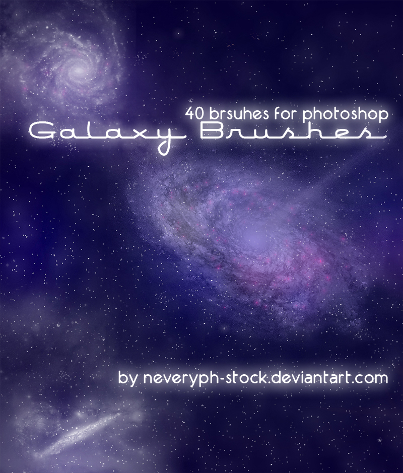 浩瀚银河系、深空背景Photoshop宇宙笔刷素材