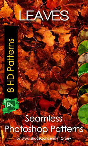 8种高清落叶、枯叶、叶子、树叶背景纹理PS填充素材
